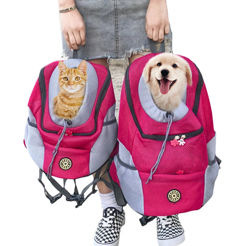 Pack-Paws Double Shoulder Mesh Pet Backpack