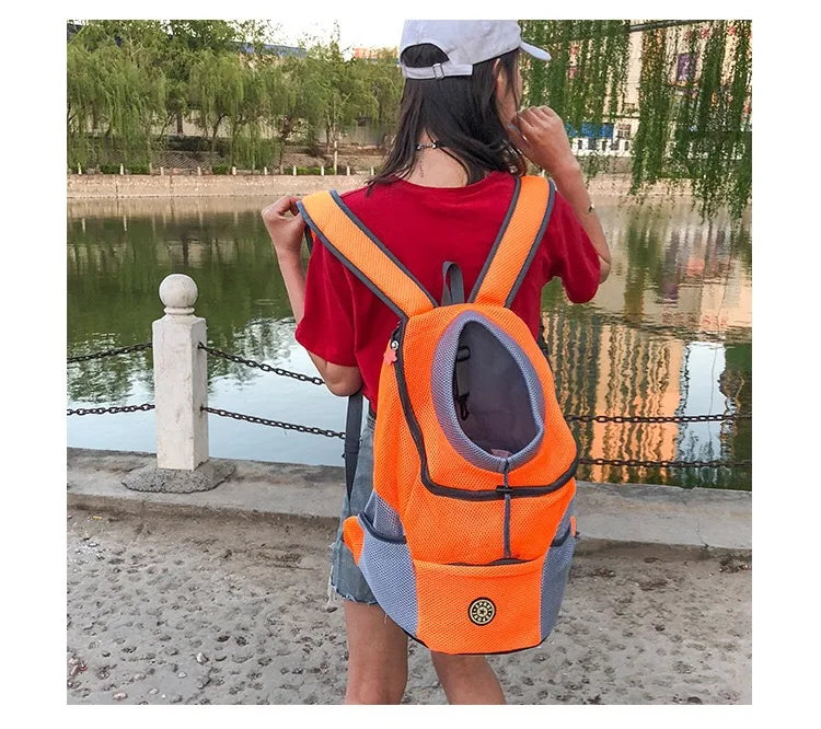 Pack-Paws Double Shoulder Mesh Pet Backpack