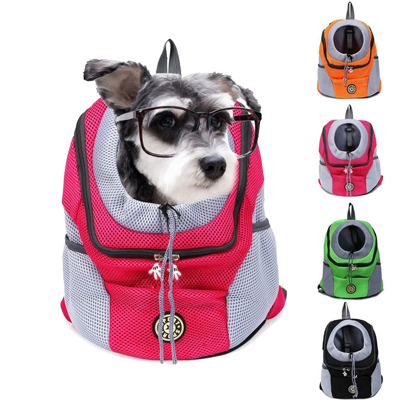 Pack-Paws Double Shoulder Mesh Pet Backpack