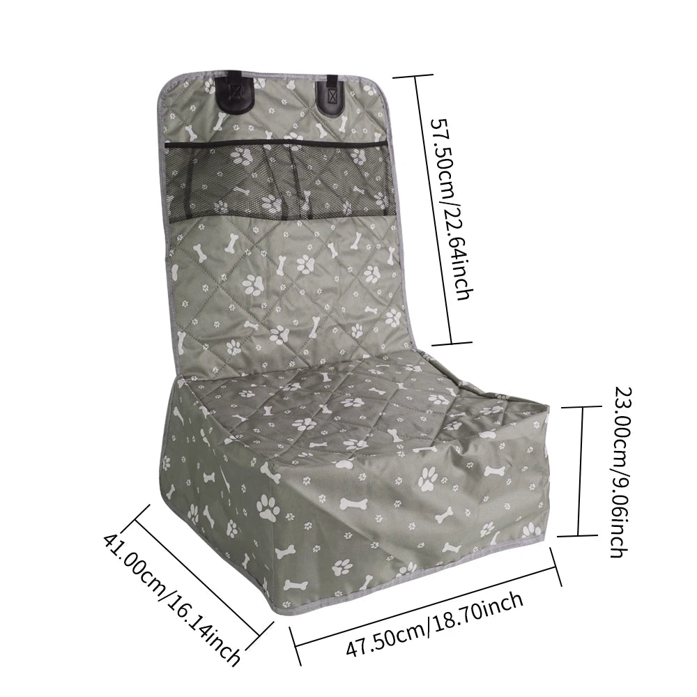 Pack-Paws Durable Front Seat Pet Cover with Pockets