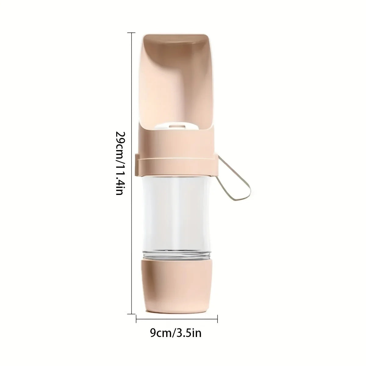 Pack-Paws Ergonomic Hiking Pet Water Bottle