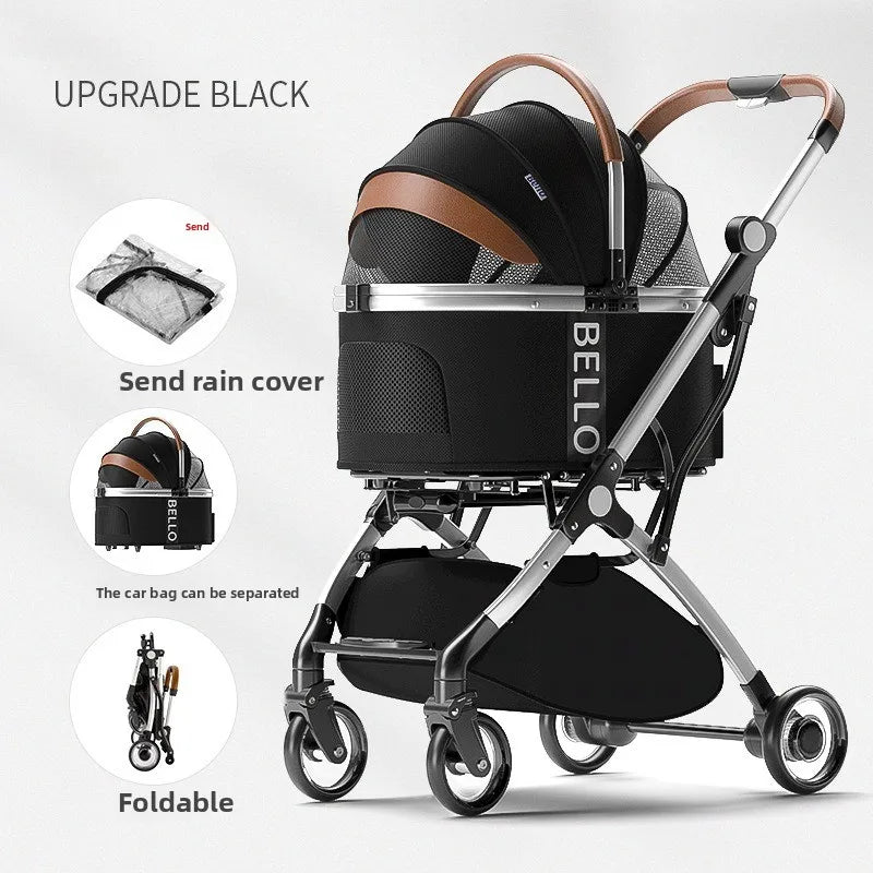 Pack-Paws Portable Foldable Pet Trolley Carrier