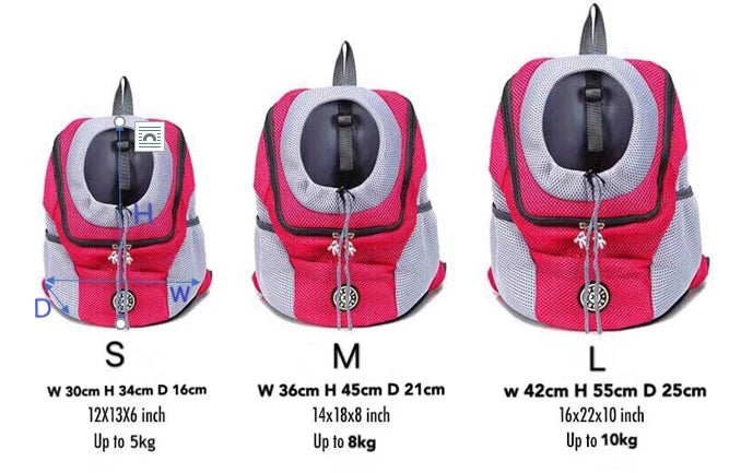 Pack-Paws Double Shoulder Mesh Pet Backpack
