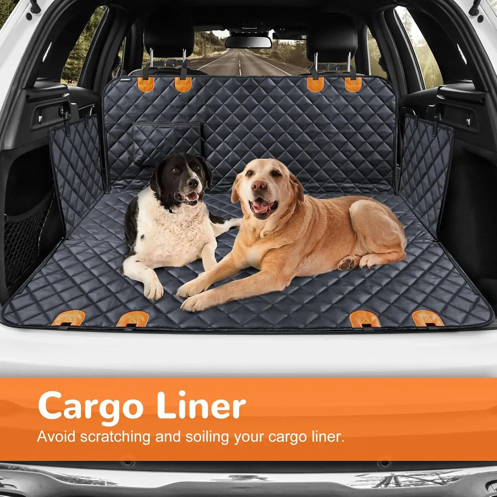 Pack-Paws Scratchproof Pet Seat Cover with Seatbelt
