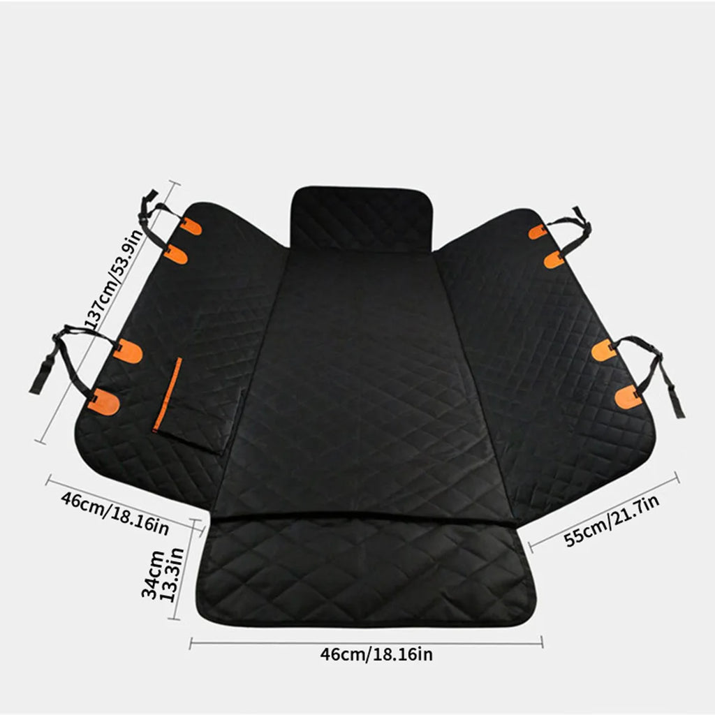 Pack-Paws Scratchproof Pet Seat Cover with Seatbelt