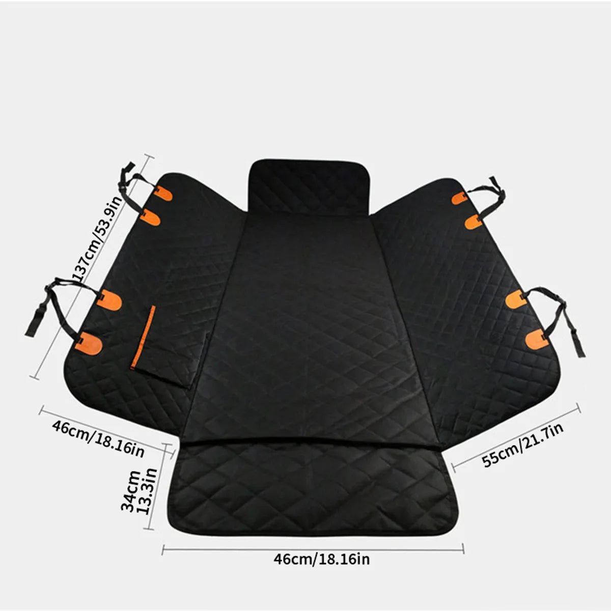 Pack-Paws Scratchproof Pet Seat Cover with Seatbelt