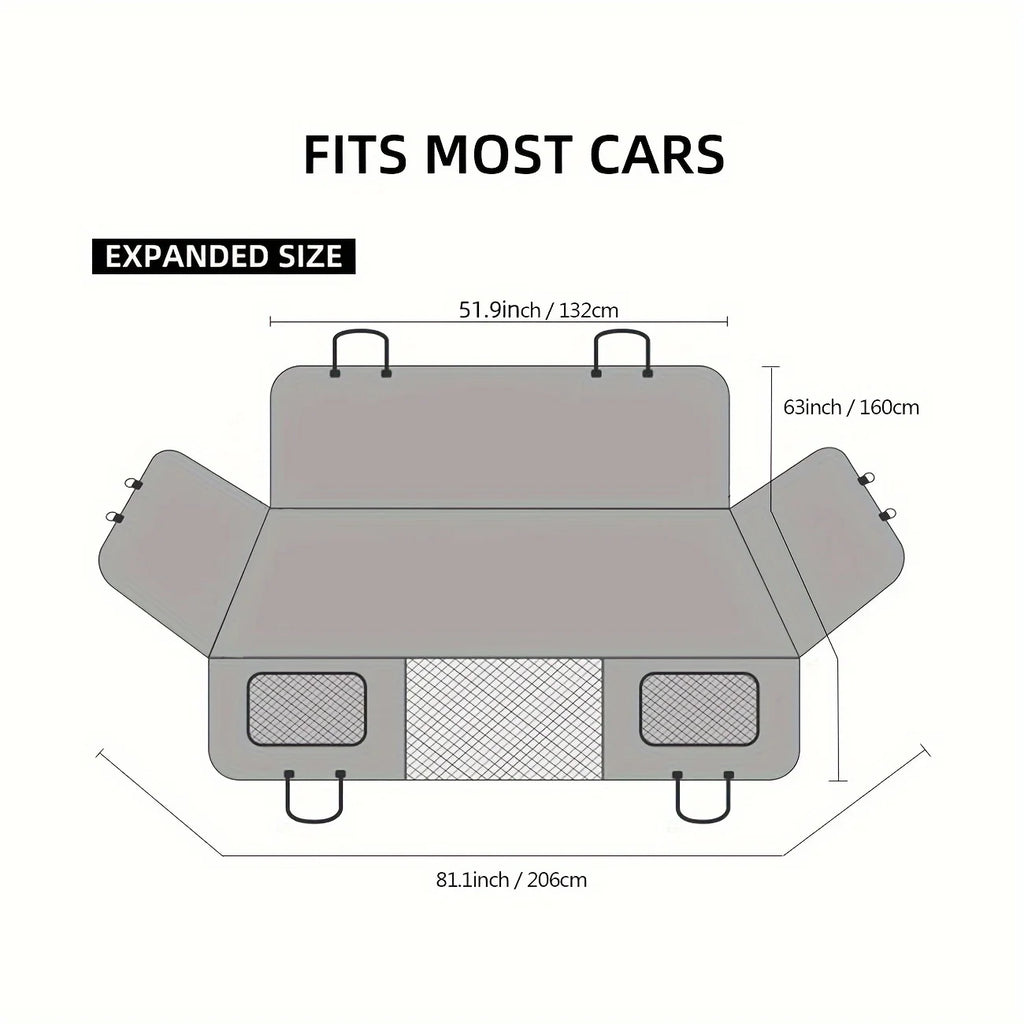 Pack-Paws Waterproof Back Seat Dog Cover