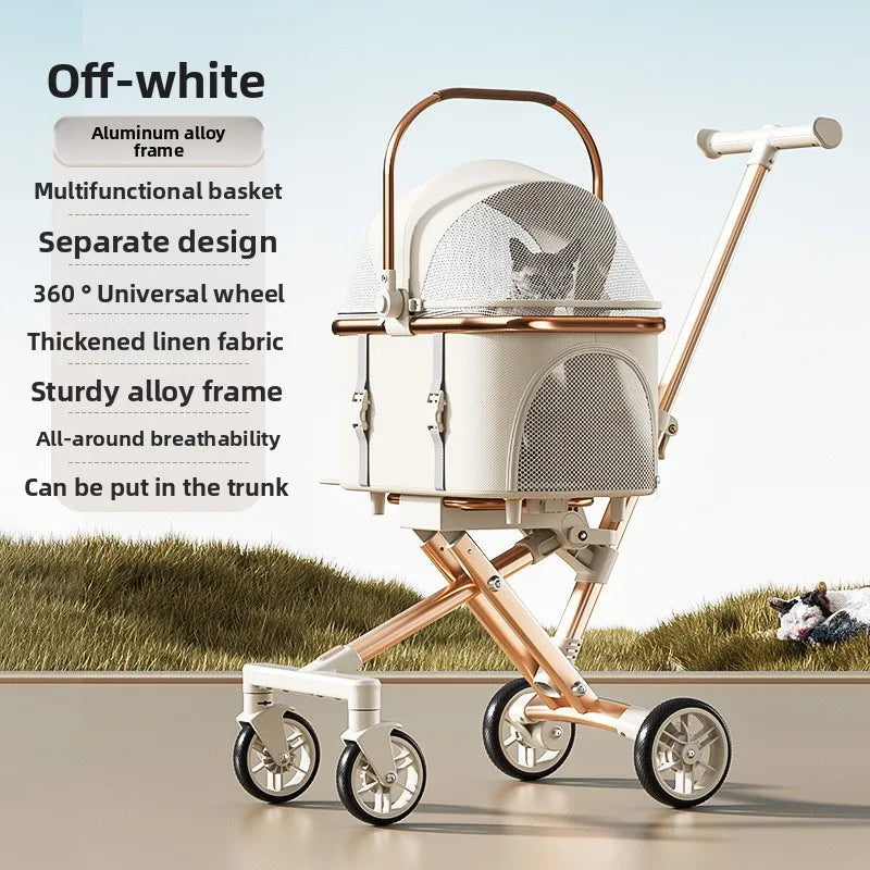 Pack-Paws 3-in-1 Detachable Luxury Pet Stroller