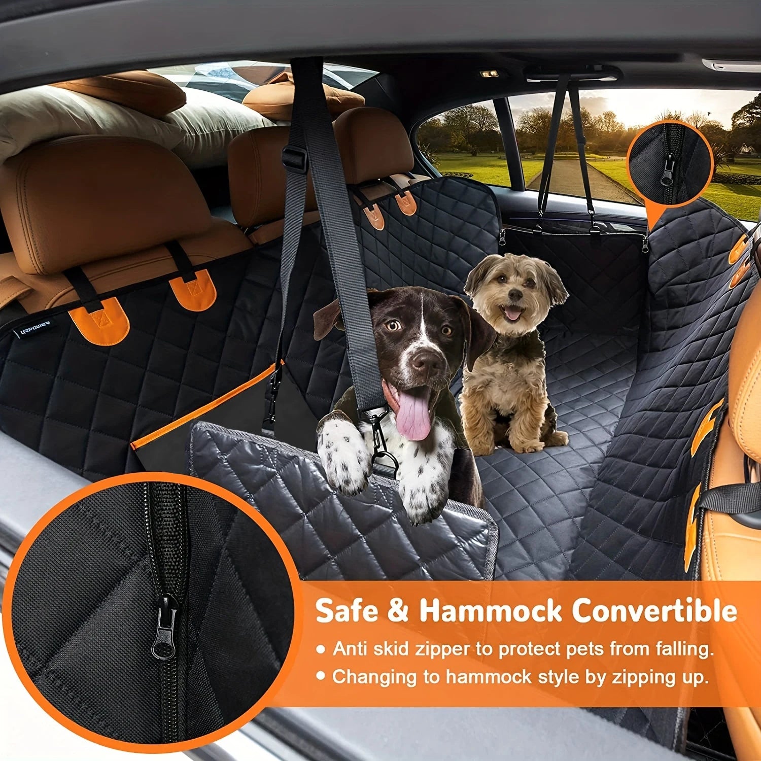 Pack-Paws 600D Heavy Duty Dog Car Seat Hammock