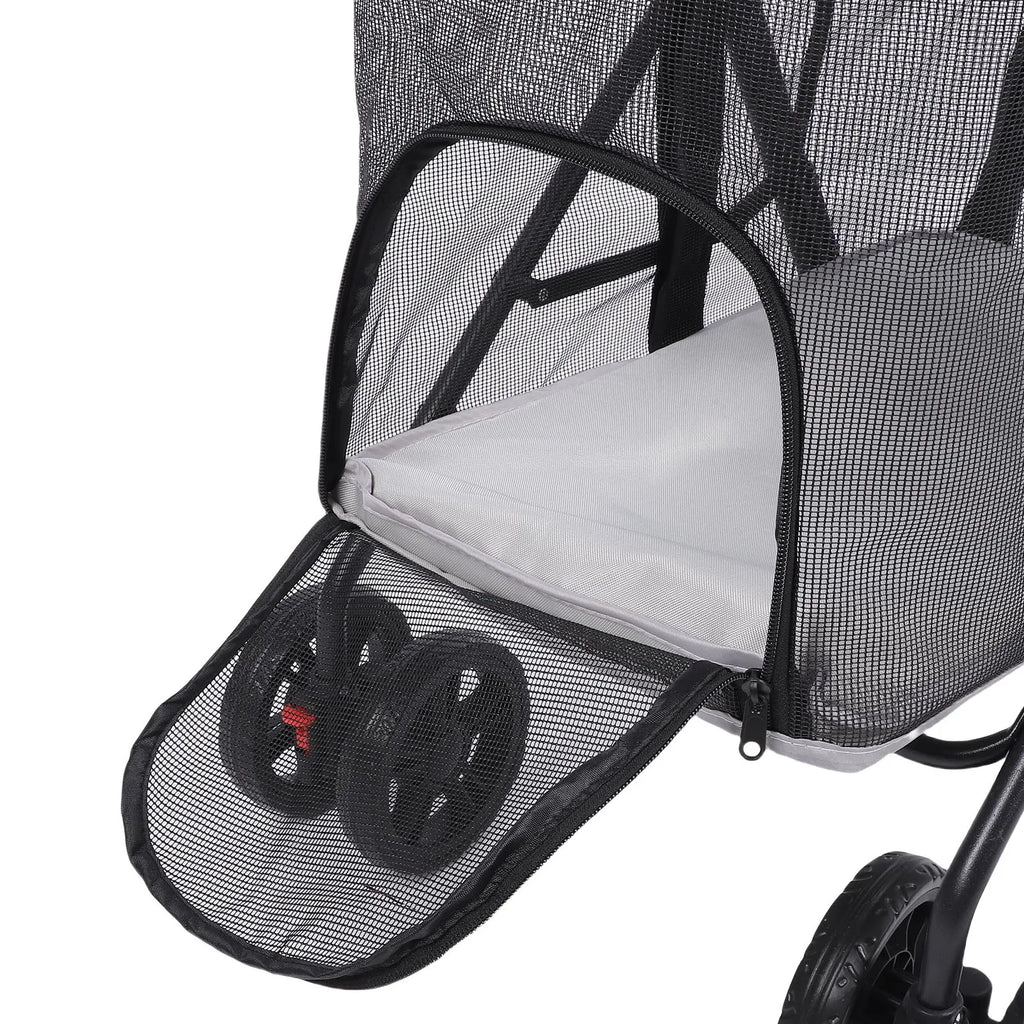 Pack-Paws Four-Wheel One-Click Folding Dog Wagon