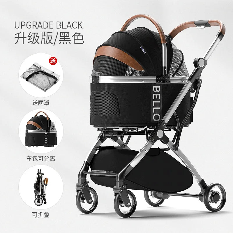Pack-Paws Portable Foldable Pet Trolley Carrier