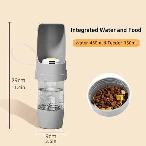 Pack-Paws 2-in-1 Pet Food & Water Bottle