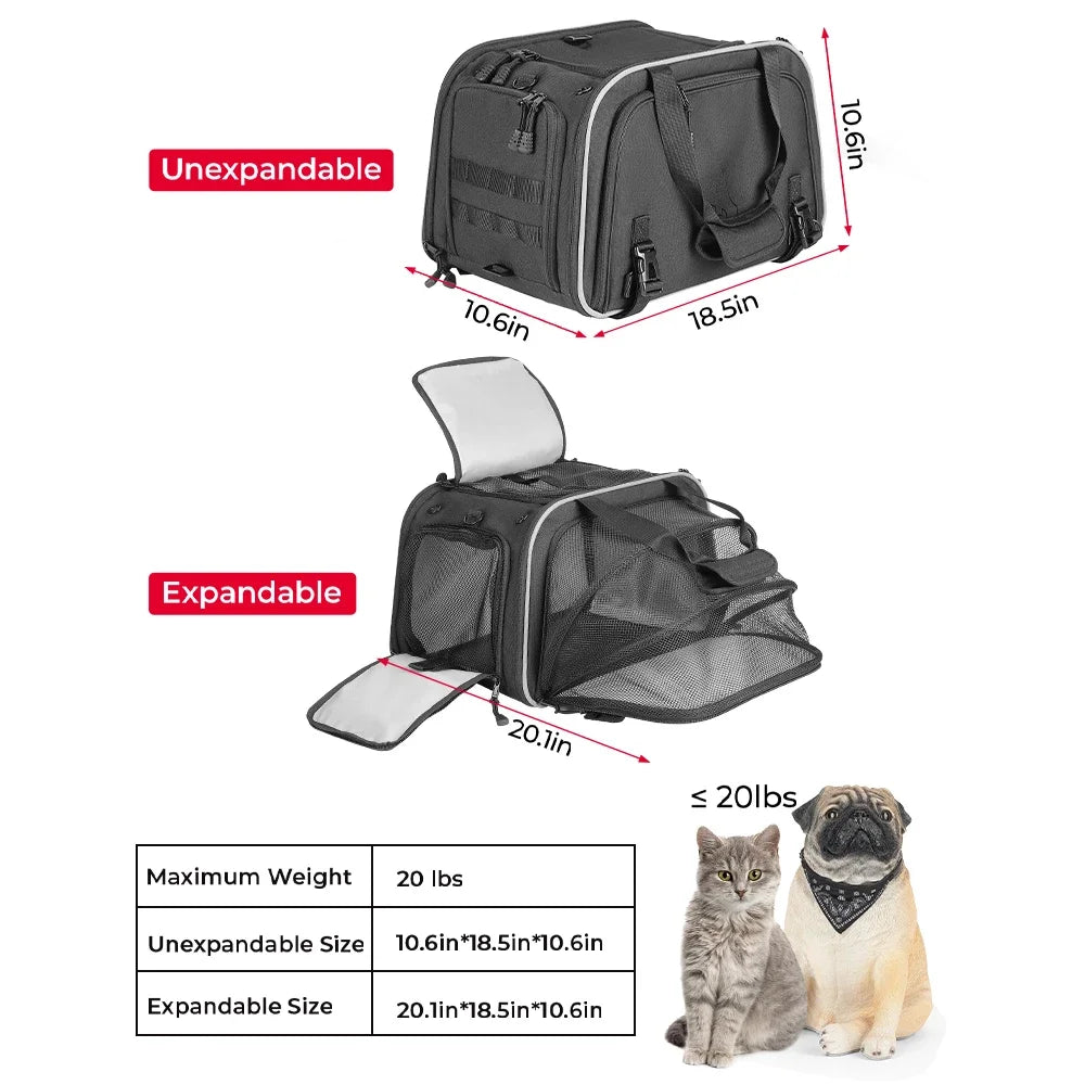 Pack-Paws Motorcycle & Car Pet Travel Bag