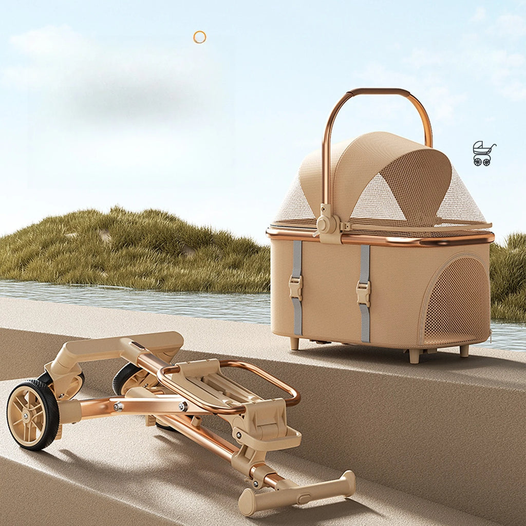 Pack-Paws 3-in-1 Detachable Luxury Pet Stroller