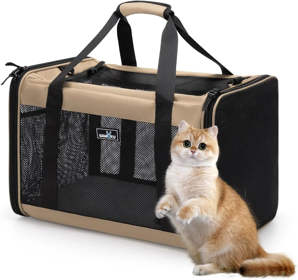 Pack-Paws Expandable 600D Oxford Pet Carrier