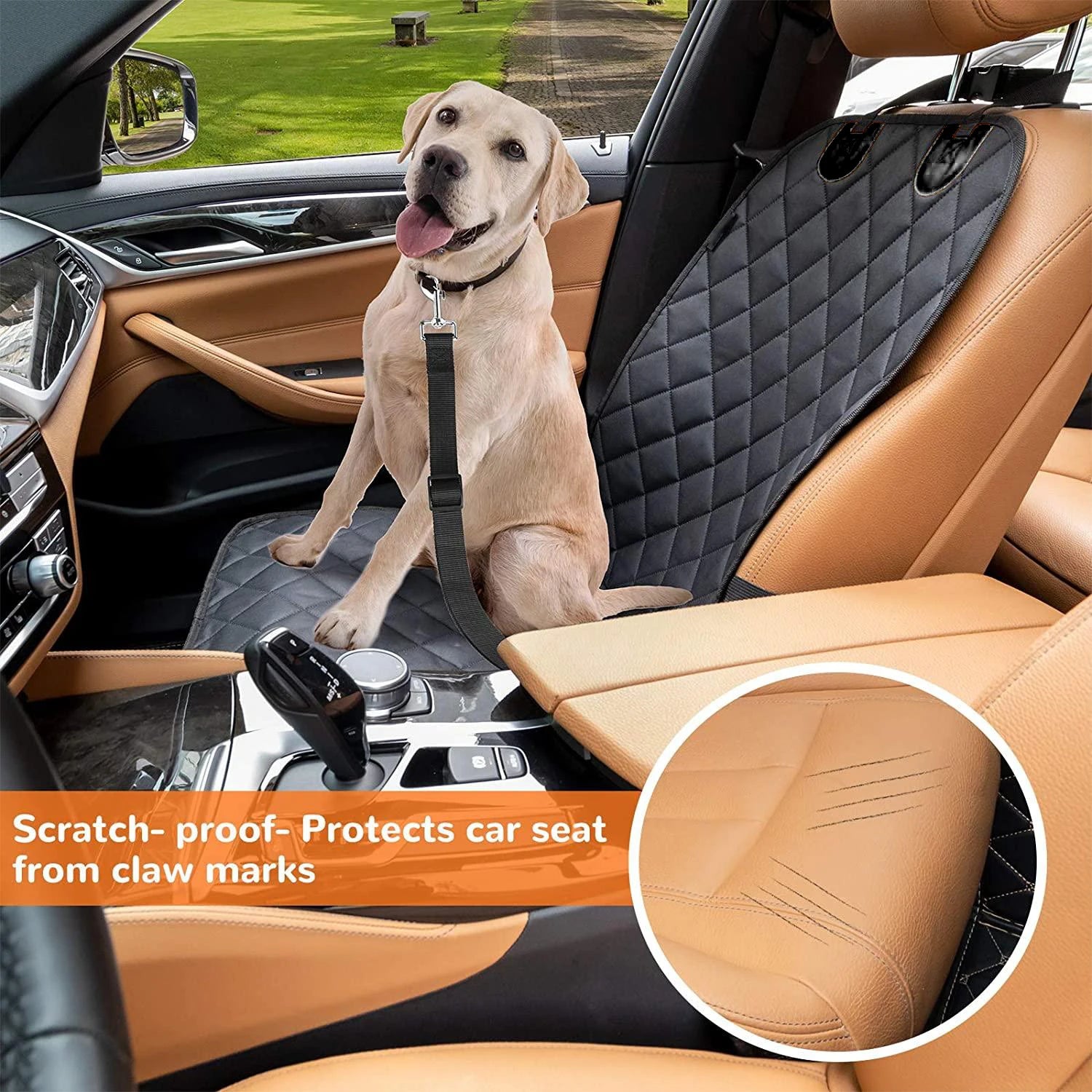 Pack-Paws Premium Front Seat Dog Car Cover