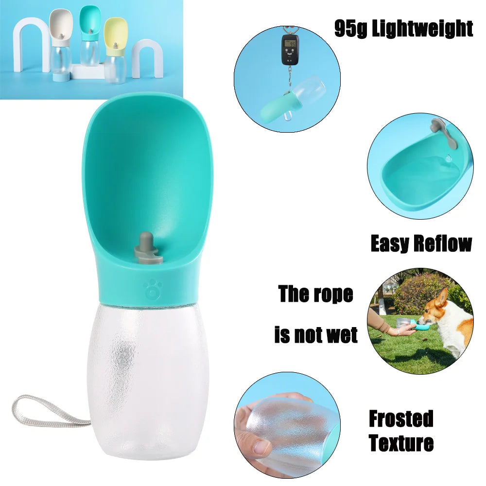 Pack-Paws Portable Travel Dog Water Bottle (300ml)