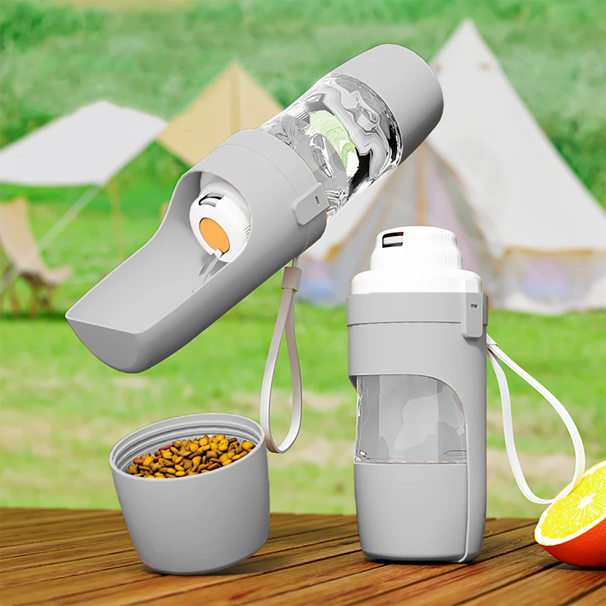 Pack-Paws 2-in-1 Pet Food & Water Bottle