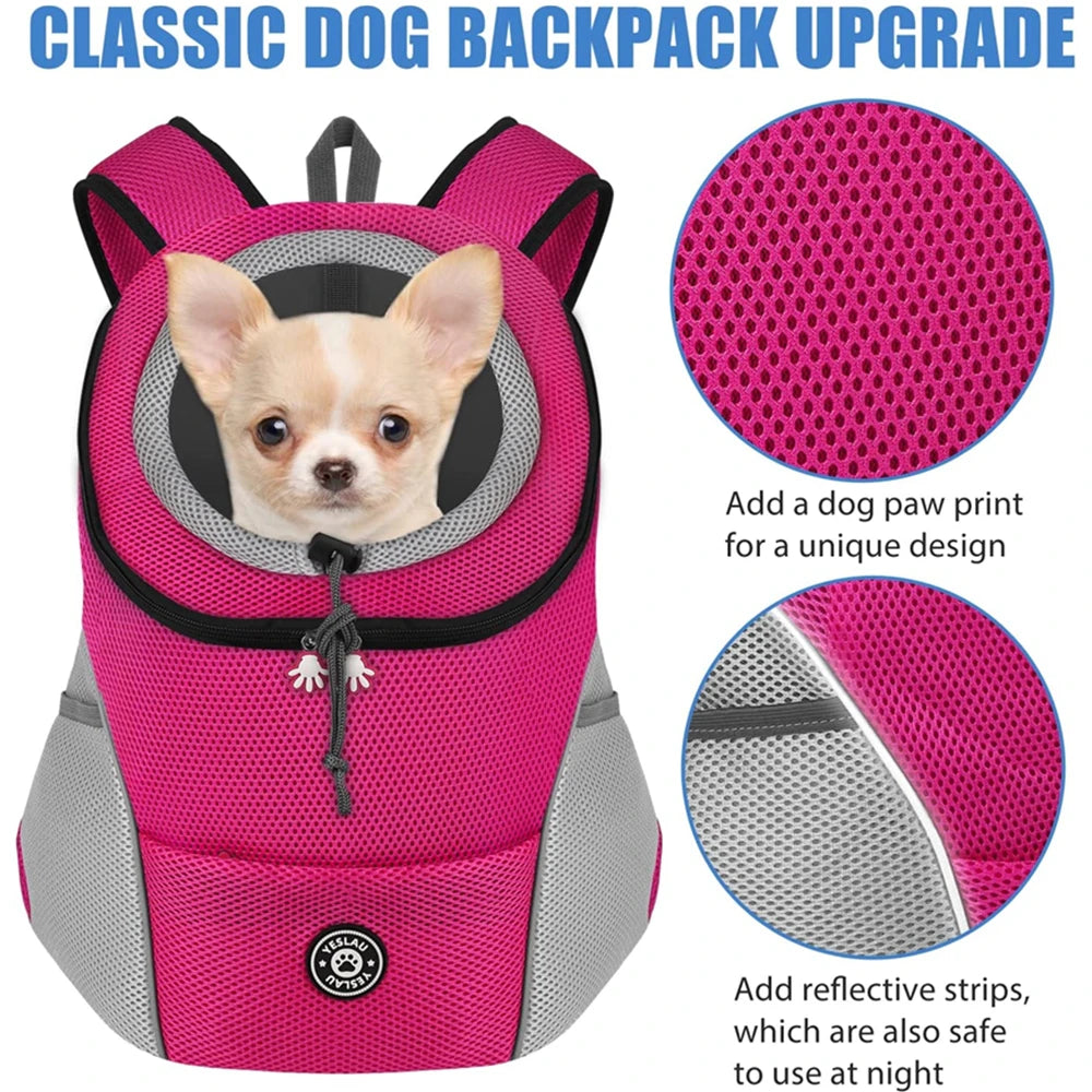Pack-Paws Reflective Strip Outdoor Pet Backpack