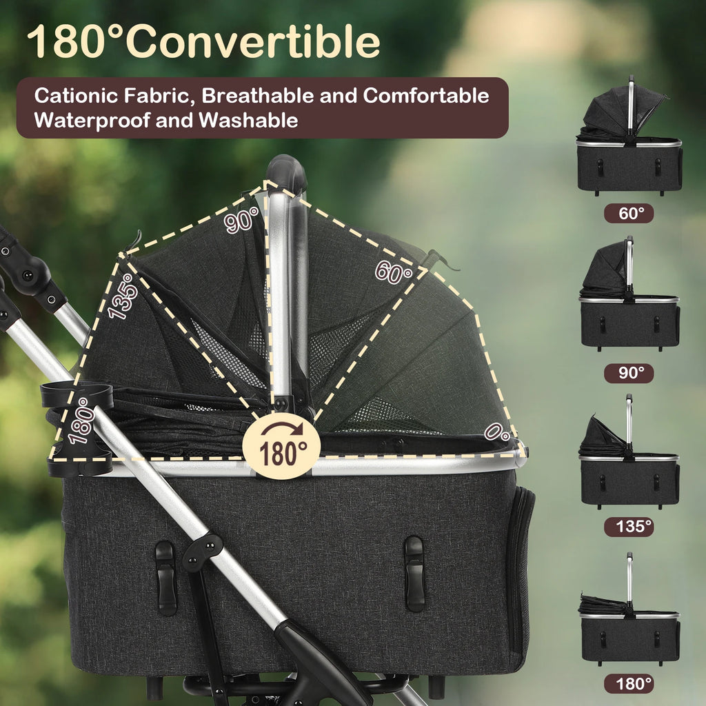 Pack-Paws Four-Wheel Heavy Duty Dog Wagon