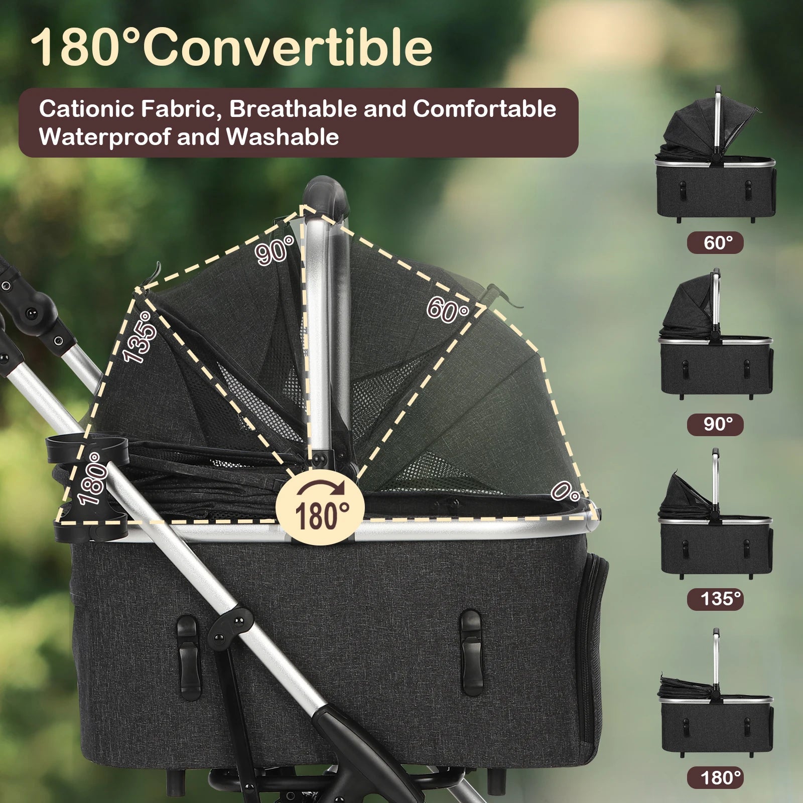 Pack-Paws Four-Wheel Heavy Duty Dog Wagon