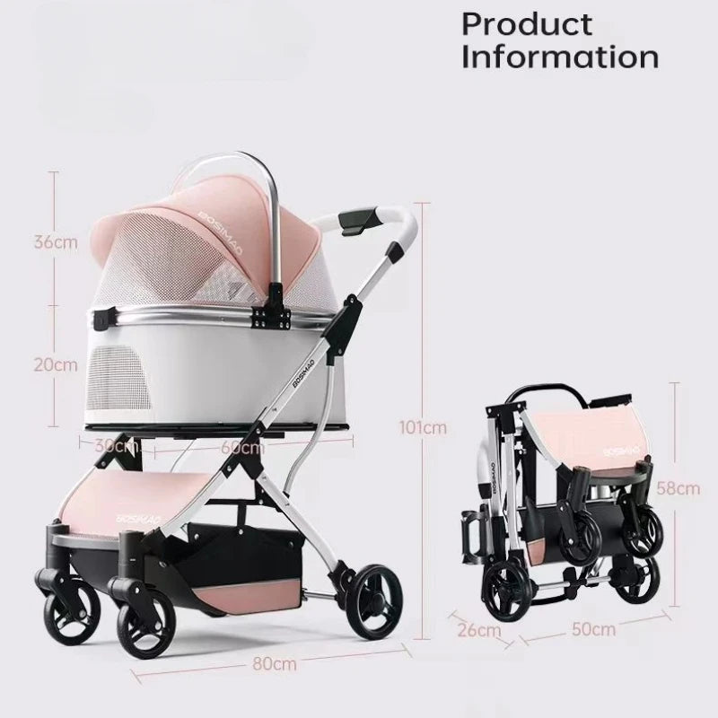 Pack-Paws Premium Lightweight Pet Stroller