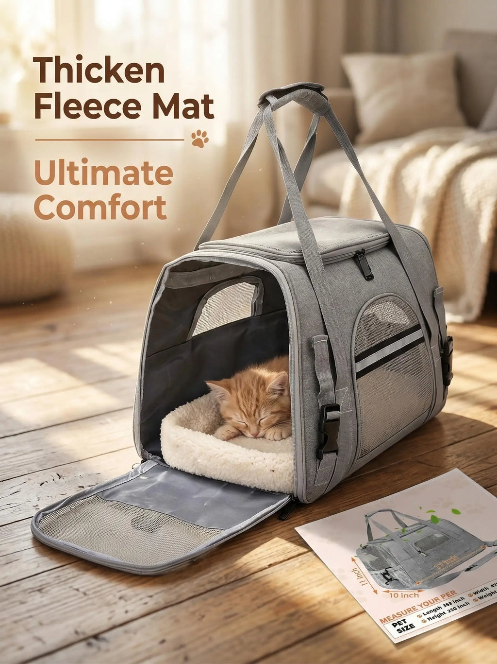 Pack-Paws Under-Seat Cabin Pet Carrier Backpack
