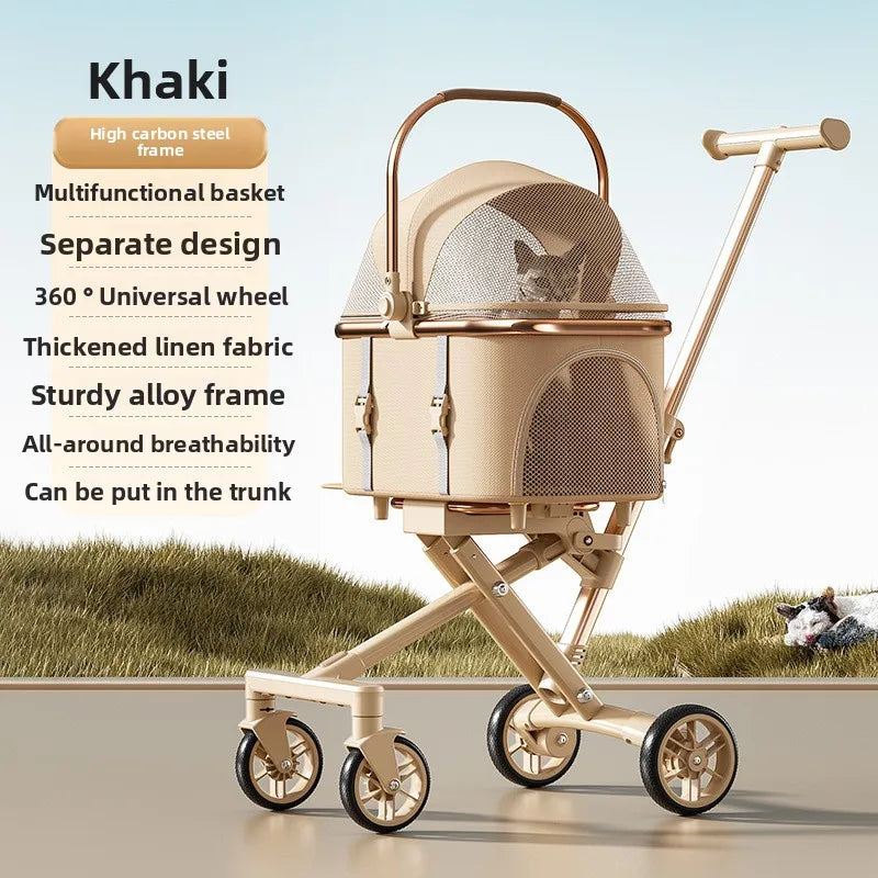 Pack-Paws 3-in-1 Detachable Luxury Pet Stroller