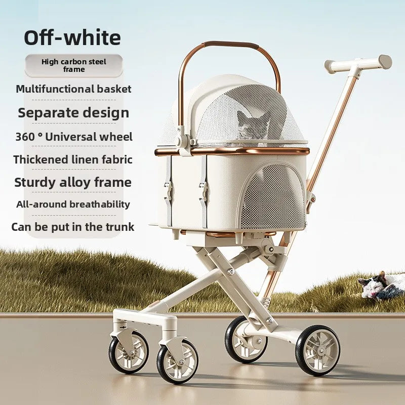 Pack-Paws 3-in-1 Detachable Luxury Pet Stroller