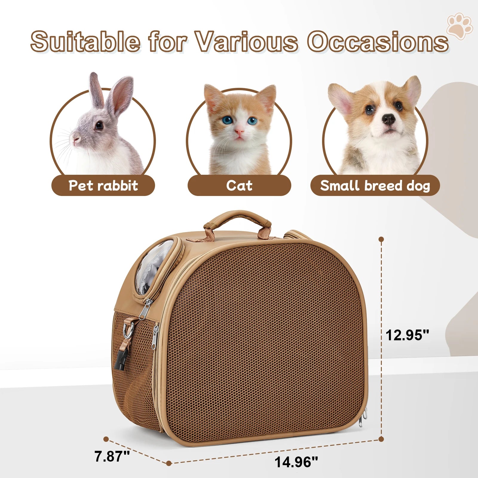 Pack-Paws Airline Approved Breathable Pet Carrier