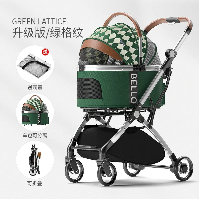 Pack-Paws Portable Foldable Pet Trolley Carrier
