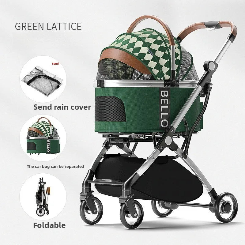 Pack-Paws Portable Foldable Pet Trolley Carrier