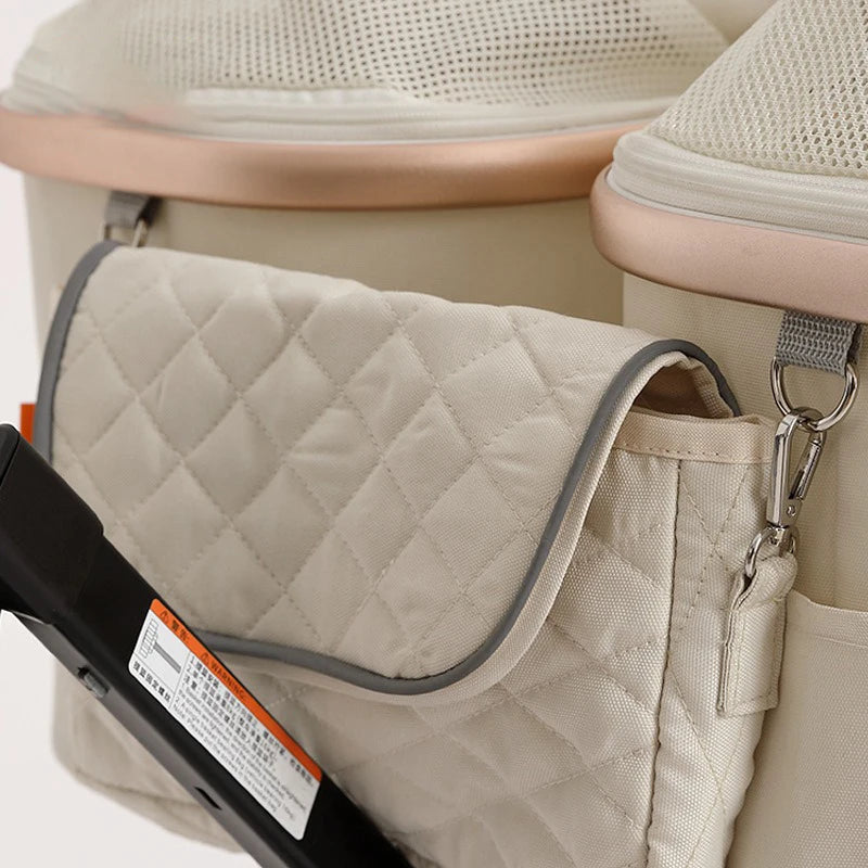 Pack-Paws Luxury Dual-Cabin Cat Stroller